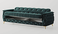 Диван-кровать качественный стильный JOSS Кортуба 230х100х83 см Зеленый
