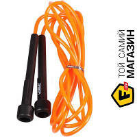 Скоростная скакалка Liveup PVC Speed Jump Rope 275см, black/orange (LS3115-o)