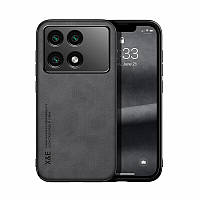 Шкіряний чохол Sheepskin з магнітом для Xiaomi Poco X6 Pro