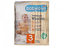 Детские одноразовые подгузники Babylove Premium 3 midi 4-9 кг 46 шт VA, код: 8104962