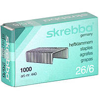 Скобы стандартные Skrebba 26 6 1000 шт DL, код: 7852970