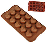Форма для льда и шоколада Stenson Сердце MH-3425 21х10.5х2 см