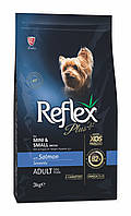 Корм Reflex Plus Dog Adult Mini Small Breeds Salmon сухой с лососем для взрослых собак малых FT, код: 8451964