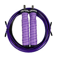 Скакалка скоростная для кроссфита UP FORWARD Speed Rope PRO+ Фиолетовый FT, код: 8262437