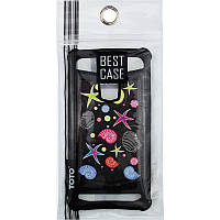 Чохол-накладка TOTO Universal TPU case with image 4,5" Sea Stars Black