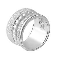 Серебряное кольцо SilverBreeze с фианитами (2056683) 16.5 размер FT, код: 6434452