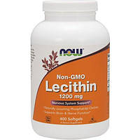 Лецитин NOW Foods Lecithin 1200 mg 400 Softgels GB, код: 7518420