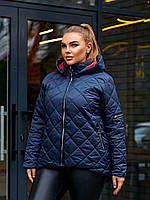 Куртка жіноча зимова батальна Sofia SF-127 Темно-синій 58-60 UM, код: 8347781
