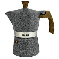 Кофеварка гейзерная 150 мл MAGIO MG-1010 Grey PK, код: 8292764