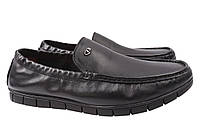 Туфлі чоловічі з натуральної шкіри на низькому ходу Чорні Lido Marinozi 211-21DTC 45 VA, код: 7364810