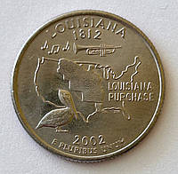 США 25 центов (квотер) 2002, Штаты и территории: Луизиана