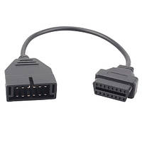 Переходник с OBD2 16pin BTB мама на GM 12pin папа GM12 Daewoo Lanos Sens ST, код: 7290146