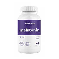 Мелатонин для спорта Sporter Melatonin 5 mg 60 Caps PM, код: 7541644