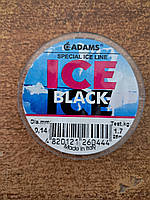 Леска Adams Ice Black 25м 0.14 mm