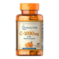 Витамин C Puritan's Pride Vitamin C-1000 mg with Bioflavonoids 100 Caps DS, код: 7520728