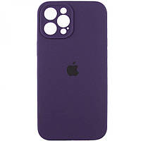 Чехол с защитой камеры Silicone Case Full iPhone 14 Pro Elderberry PK, код: 8215871