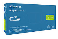 Перчатки нитриловые Mercator Medical Nitrylex Classic S Синие 100 шт (00-00000012) VA, код: 8246357