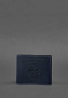 Кожаная обложка для удостоверения министерства обороны темно-синяя BlankNote PK, код: 8132043