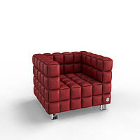 Мягкое кресло KULIK SYSTEM NEXUS Экокожа 1 Красный (hub_wSqE39423) PM, код: 1762327
