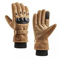 Зимние перчатки на флисе койот 30101 One Size DL, код: 8447204