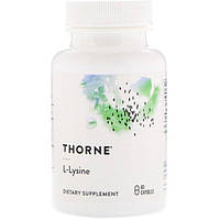 Лизин Thorne Research L-Lysine 60 Veg Caps BS, код: 7519342