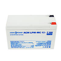 Аккумулятор мультигелевый LogicPower AGM LPM-MG 12 - 7Ah DS, код: 7294009