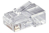 Конектор мережевий Goobay FreeEnd-RJ45 UTP5e конектор 8P8C Round Gold прозорий (75.05.8627) ST, код: 7453574