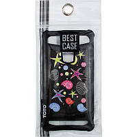 Чохол-накладка TOTO Universal TPU case with image 5,5" Sea Stars Black