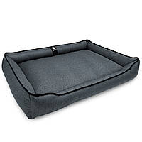 Лежак для собак всех пород EGO Bosyak Рогожка XL 105x80 Серый (спальное место для больших соб PI, код: 7635068