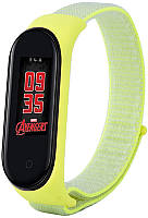 Ремінець Uwatch Replacement Nylon Strap for Mi Band 3/4/5 Bright Green