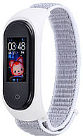 Ремінець Uwatch Replacement Nylon Strap for Mi Band 3/4/5 White