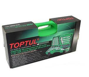 Набір інструменту 1/2" 42шт (ключі, головки, тріскачка) TOPTUL GCAI4201, фото 3