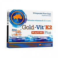 Витамин K для спорта Olimp Nutrition Gold Vit K2 Plus 30 Caps DL, код: 7618268