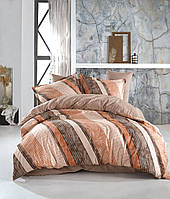 Комплект постельного белья Renovation of home Anka бежевый оранжевый Евро UN, код: 8060127