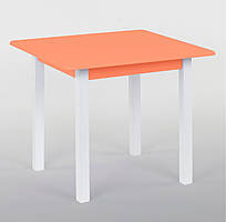 Столик 60 * 60 колір помаранчевий, квадратний висота 52 см, вага 7 кг, "Ігруша"