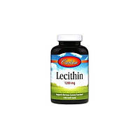 Лецитин Carlson Labs Lecithin 1200 mg 100 Soft Gels GB, код: 7706054