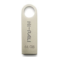 Флешнакопичувач USB 64 GB Hi-Rali Shuttle Series Silver (HI-64GBSHSL) UM, код: 6707355