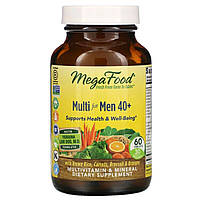 Мультивитамины для мужчин 40+, Multi for Men 40+, MegaFood, 60 таблеток ST, код: 6457241