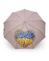 Женский зонт-полуавтомат "Сердце Украина" №5370 Top Rain