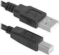 Кабель Defender USB04-17 USB2.0 AM-BM 5 м Черный (83765) (6358271) PK, код: 8368004