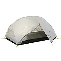 Палатка туристическая Naturehike Mongar 2 серая , двухместная палатка NH17T007-M
