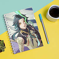 Скетчбук Sketchbook блокнот для рисования с принтом Genshin Impact - Геншин Удар 1 А3 Кавун 4 PK, код: 8301451