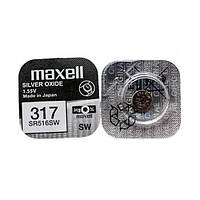 Батарейка Maxell таблетка SR317 516SW 1шт уп VA, код: 8328160