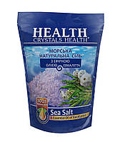 Соль морская натуральная для ванны Эвкалипт Crystals Health 500 г PI, код: 8076276