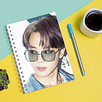 Скетчбук Sketchbook блокнот для рисования с принтом Jimin BTS K-pop вокалист Blood Sweat Tea UM, код: 8301510