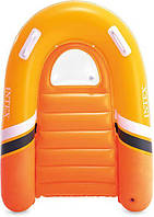Плотик-доска надувной детский Intex Surf rider 102x89см Оранжевый (58154) BX, код: 2658572