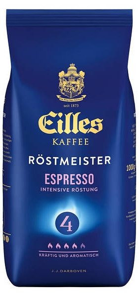 ОРИГІНАЛ! Кава в зернах Eilles Kaffee Espresso 1кг, 90/10 J.J. Darboven (Eilles Espresso 1kg) термін до 08.25