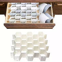 Пластиковый органайзер для мелочей Drawer Organizer Соты ST, код: 8194751