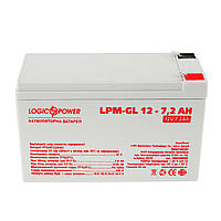 Аккумулятор гелевый LogicPower LPM-GL 12 - 7.2 AH UN, код: 6753313