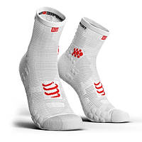 Шкарпетки Compressport Pro Racing Socks v3 Trail White/Red T2